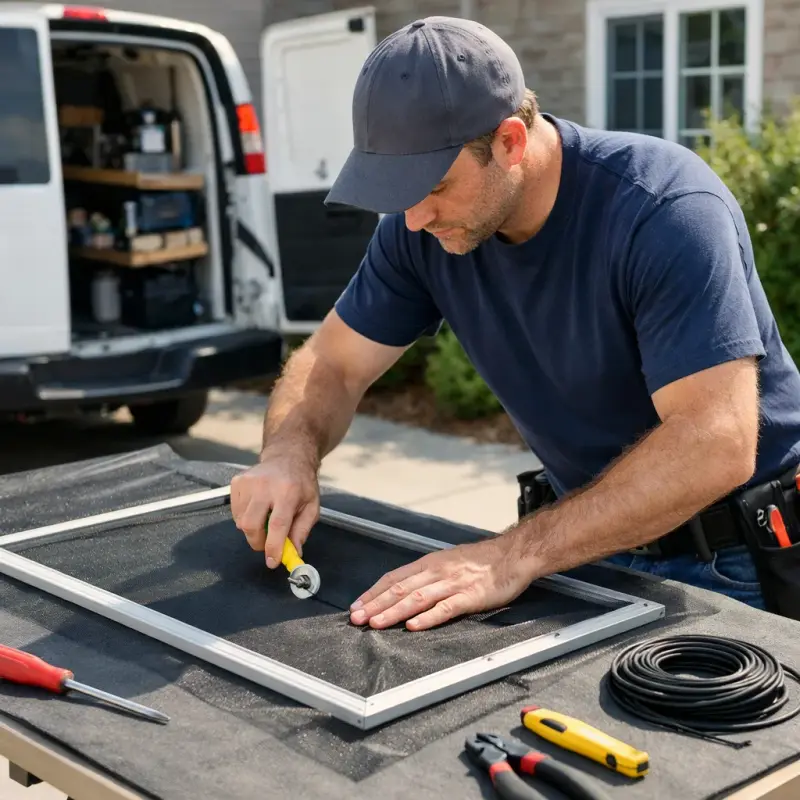 Window Screen Repair Duncan